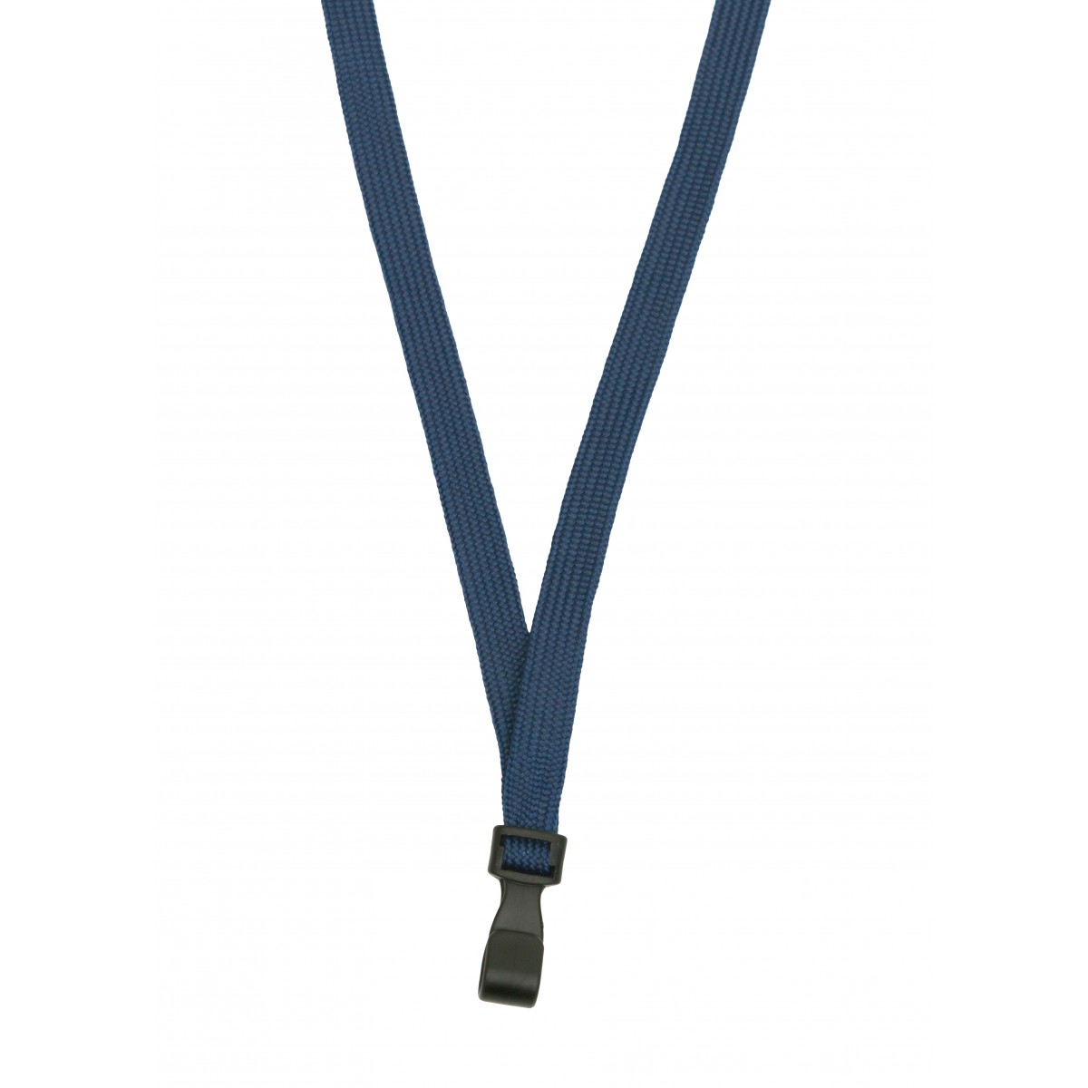 Navy Blue Plain Lanyard